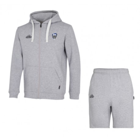 Veste + Bermuda RELAX Gris + Logo club