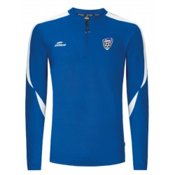 Sweat Zip COMPO Royal/Blanc + Logo club