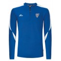 Sweat Zip COMPO Royal/Blanc + Logo club