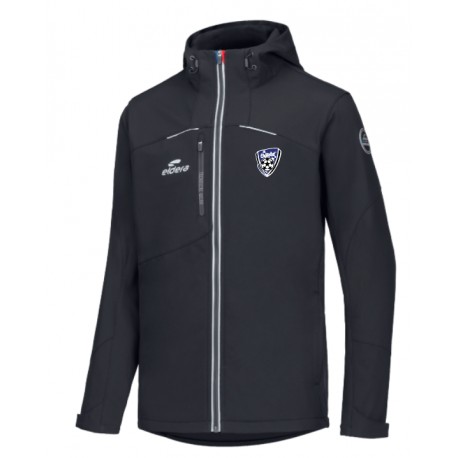 Veste SOFTSHELL3 Noir + Logo club