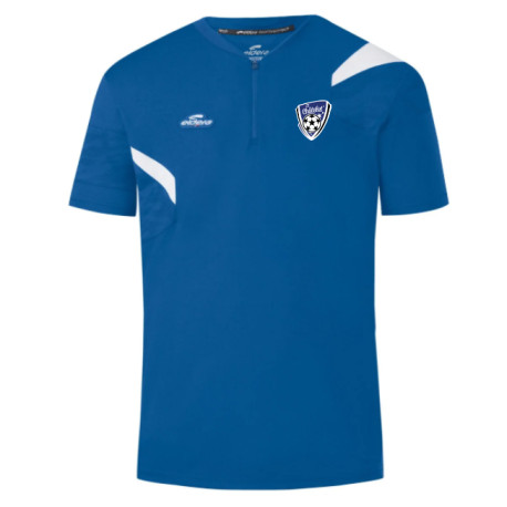 Polo E-CONE Royal/Blanc + Logo club